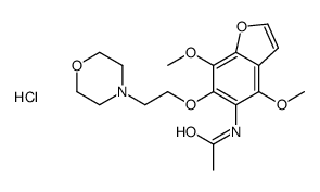 N-[4,7-dimethoxy-6-(2-morpholin-4-ylethoxy)-1-benzofuran-5-yl]acetamide,hydrochloride结构式