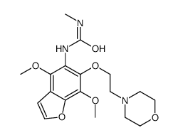 1-[4,7-dimethoxy-6-(2-morpholin-4-ylethoxy)-1-benzofuran-5-yl]-3-methylurea结构式