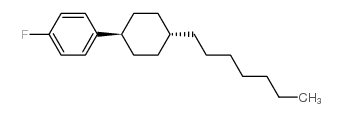 TRANS-4''-HEPTYLCYCLOHEXYL-4-FLUOROBENZENE structure