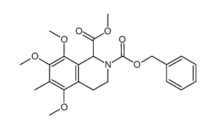 2-benzyl 1-methyl 5,7,8-trimethoxy-6-methyl-3,4-dihydroisoquinoline-1,2(1H)-dicarboxylate Structure