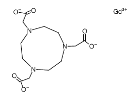 gadolinium 1,4,7-triazacyclononane-N,N',N''-triacetic acid Structure