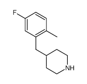 Piperidine, 4-[(5-fluoro-2-methylphenyl)methyl]- (9CI) Structure