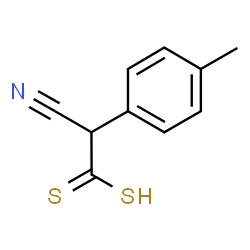 Benzeneethane(dithioic) acid, alpha-cyano-4-methyl- (9CI) structure