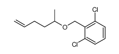 1,3-dichloro-2-((hex-5-en-2-yloxy)methyl)benzene结构式