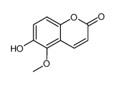 6-Hydroxy-5-methoxycoumarin结构式