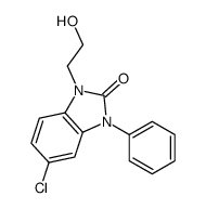 5-chloro-1-(2-hydroxyethyl)-3-phenylbenzimidazol-2-one结构式