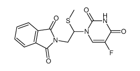 2-[2-(5-Fluoro-2,4-dioxo-3,4-dihydro-2H-pyrimidin-1-yl)-2-methylsulfanyl-ethyl]-isoindole-1,3-dione Structure