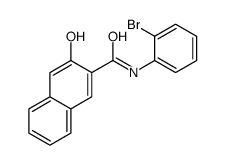 N-(2-bromophenyl)-3-hydroxynaphthalene-2-carboxamide结构式