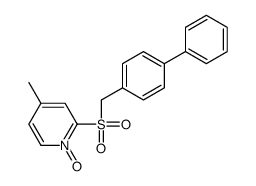 4-methyl-1-oxido-2-[(4-phenylphenyl)methylsulfonyl]pyridin-1-ium Structure