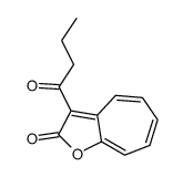 3-butanoylcyclohepta[b]furan-2-one Structure