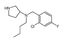 (3S)-N-butyl-N-[(2-chloro-4-fluorophenyl)methyl]pyrrolidin-3-amine Structure
