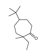 5-tert-butyl-2-ethyl-2-methylcycloheptan-1-one结构式