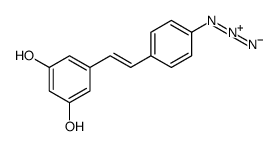 5-[2-(4-azidophenyl)ethenyl]benzene-1,3-diol结构式