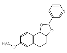 3-(7-Methoxy-3a,4,5,9b-tetrahydronaphtho[1,2-d][1,3]dioxol-2-yl)pyridine Structure