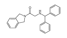 2-(benzhydrylamino)-1-(1,3-dihydroisoindol-2-yl)ethanone结构式