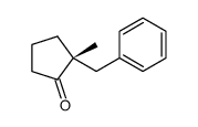 (2R)-2-benzyl-2-methylcyclopentan-1-one结构式