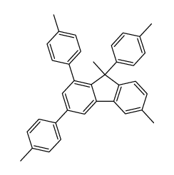 7,9-dimethyl-1,3,9-tris(p-methylphenyl)fluorene Structure