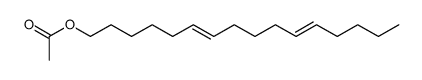 (6E,11E)-6,11-Hexadecadienylacetat Structure