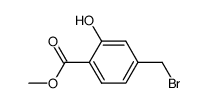 4-溴甲基-2-羟基苯甲酸甲酯结构式