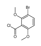 3-bromo-2,6-dimethoxybenzoyl chloride Structure