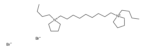 1-butyl-1-[9-(1-butylpyrrolidin-1-ium-1-yl)nonyl]pyrrolidin-1-ium,dibromide Structure