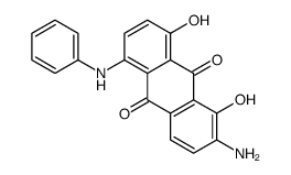 2-amino-1,8-dihydroxy-5-(phenylamino)anthraquinone Structure