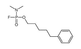 N-[fluoro(5-phenylpentoxy)phosphoryl]-N-methylmethanamine结构式