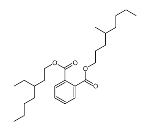 3-ethylheptyl 4-methyloctyl phthalate结构式