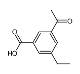 3-acetyl-5-ethyl-benzoic acid结构式