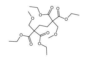 1,6-dimethoxy-hexane-2,2,5,5-tetracarboxylic acid tetraethyl ester Structure