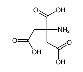 2-aminopropane-1,2,3-tricarboxylic acid Structure