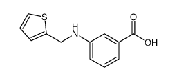 3-[(2-thienylmethyl)amino]benzoic acid结构式
