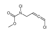 methyl N-chloro-N-(4-chlorobuta-2,3-dienyl)carbamate结构式