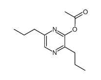 3,6-dipropylpyrazin-2-yl acetate Structure