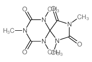 1,3,6,8,10-pentamethyl-1,3,6,8,10-pentazaspiro[4.5]decane-2,4,7,9-tetrone结构式