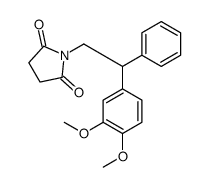 1-[2-(3,4-dimethoxyphenyl)-2-phenylethyl]pyrrolidine-2,5-dione Structure