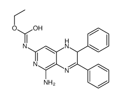 ethyl N-(5-amino-2,3-diphenyl-1,2-dihydropyrido[3,4-b]pyrazin-7-yl)carbamate Structure