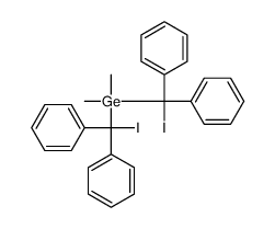 bis[iodo(diphenyl)methyl]-dimethylgermane结构式
