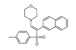 4-[2-(4-methylphenyl)sulfonyl-2-naphthalen-2-ylethenyl]morpholine结构式
