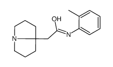 2-(1,2,3,5,6,7-hexahydropyrrolizin-8-yl)-N-(2-methylphenyl)acetamide结构式