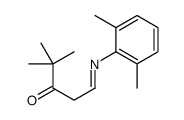 1-(2,6-dimethylphenyl)imino-4,4-dimethylpentan-3-one结构式