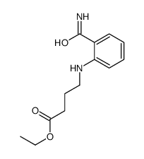 ethyl 4-(2-carbamoylanilino)butanoate结构式