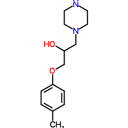 1-PIPERAZIN-1-YL-3-P-TOLYLOXY-PROPAN-2-OL Structure