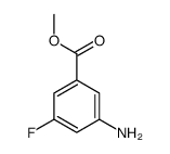 3-氨基-5-氟苯甲酸甲酯结构式