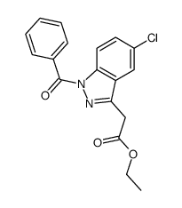 ethyl 2-(1-benzoyl-5-chloroindazol-3-yl)acetate Structure