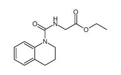 Glycine, N-[(3,4-dihydro-1(2H)-quinolinyl)carbonyl]-, ethyl ester结构式