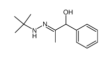2-(tert-Butyl-hydrazono)-1-phenyl-propan-1-ol Structure