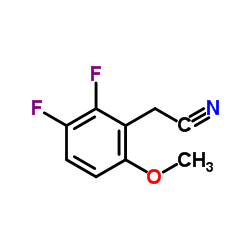 2,3-Difluoro-6-methoxyphenylacetonitrile结构式