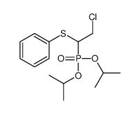 [2-chloro-1-di(propan-2-yloxy)phosphorylethyl]sulfanylbenzene Structure