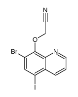 2-(7-bromo-5-iodoquinolin-8-yl)oxyacetonitrile结构式